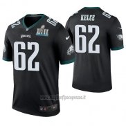 Maglia NFL Legend Philadelphia Eagles Jason Kelce Nero Super Bowl Lii Champions Color Rush