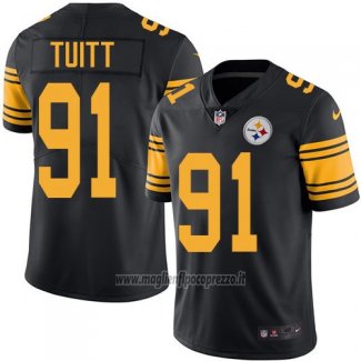 Maglia NFL Legend Pittsburgh Steelers Tuitt Nero