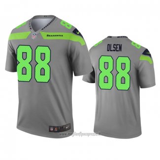 Maglia NFL Legend Seattle Seahawks Greg Olsen Inverted Grigio