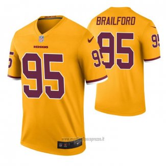 Maglia NFL Legend Washington Commanders Jordan Brailford Color Rush Giallo
