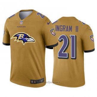 Maglia NFL Limited Baltimore Ravens Ingram Ii Big Logo Giallo