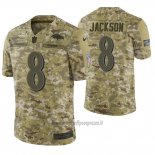 Maglia NFL Limited Baltimore Ravens Lamar Jackson 2018 Salute To Service Camuffamento