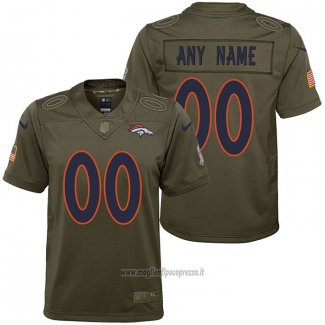 Maglia NFL Limited Bambino Denver Broncos Personalizzate Salute To Service Verde