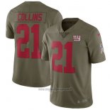 Maglia NFL Limited Bambino New York Giants 21 Collins 2017 Salute To Service Verde