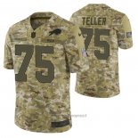 Maglia NFL Limited Buffalo Bills 75 Wyatt Teller 2018 Salute To Service Camuffamento
