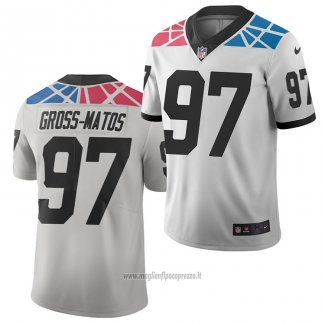 Maglia NFL Limited Carolina Panthers Yetur Gross Matos Citta Edition Bianco