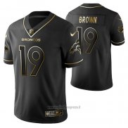 Maglia NFL Limited Denver Broncos Fred Brown Golden Edition Nero