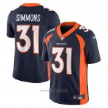 Maglia NFL Limited Denver Broncos Justin Simmons Vapor Untouchable Blu