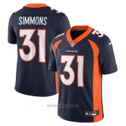 Maglia NFL Limited Denver Broncos Justin Simmons Vapor Untouchable Blu