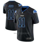 Maglia NFL Limited Detroit Lions Marvin Jones Nero Color Rush 2018 Lights Out