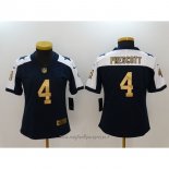 Maglia NFL Limited Donna Dallas Cowboys 4 Dak Prescott Blu Or