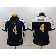 Maglia NFL Limited Donna Dallas Cowboys 4 Dak Prescott Blu Or