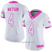 Maglia NFL Limited Donna Houston Texans 4 Deshaun Watson Bianco
