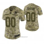 Maglia NFL Limited Donna Las Vegas Raiders Personalizzate 2018 Salute To Service Verde