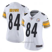 Maglia NFL Limited Donna Pittsburgh Steelers 84 Brown Bianco