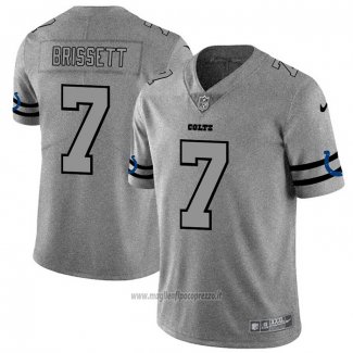 Maglia NFL Limited Indianapolis Colts Brissett Team Logo Gridiron Grigio