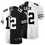 Maglia NFL Limited Indianapolis Colts Luck White Black Split