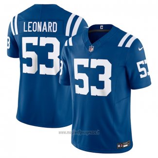 Maglia NFL Limited Indianapolis Colts Shaquille Leonard Vapor F.u.s.e. Blu