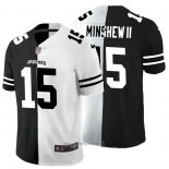 Maglia NFL Limited Jacksonville Jaguars Minshew Ii Black White Split