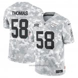 Maglia NFL Limited Kansas City Chiefs Derrick Thomas 2024 Salute To Service Retired Grigio