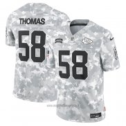 Maglia NFL Limited Kansas City Chiefs Derrick Thomas 2024 Salute To Service Retired Grigio