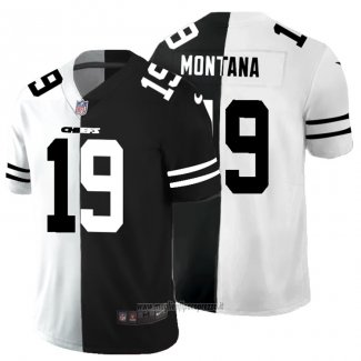 Maglia NFL Limited Kansas City Chiefs Montana White Black Split
