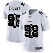 Maglia NFL Limited Las Vegas Raiders Crosby Logo Dual Overlap Bianco