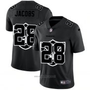 Maglia NFL Limited Las Vegas Raiders Jacobs Logo Dual Overlap Nero