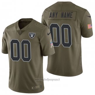 Maglia NFL Limited Las Vegas Raiders Personalizzate 2017 Salute To Service Verde