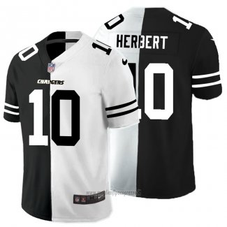 Maglia NFL Limited Los Angeles Chargers Herbert Black White Split