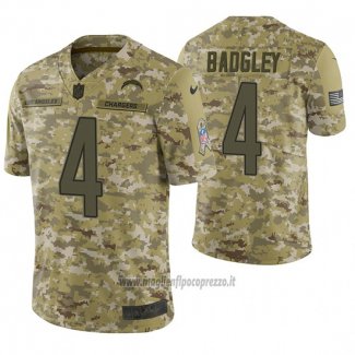 Maglia NFL Limited Los Angeles Chargers Michael Badgley 2018 Salute To Service Camuffamento