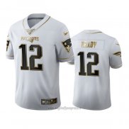 Maglia NFL Limited New England Patriots Brady Golden Edition Bianco