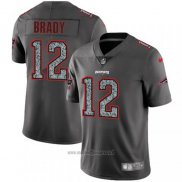 Maglia NFL Limited New England Patriots Brady Static Fashion Grigio