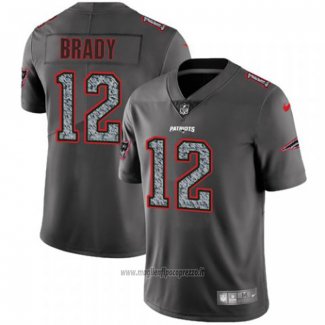 Maglia NFL Limited New England Patriots Brady Static Fashion Grigio