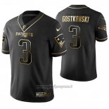Maglia NFL Limited New England Patriots Stephen Gostkowski Golden Edition Nero