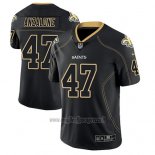 Maglia NFL Limited New Orleans Saints Alex Anzalone Saints Nero Color Rush 2018 Lights Out