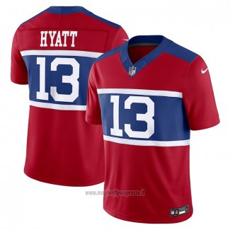 Maglia NFL Limited New York Giants Jalin Hyatt Alternato Vapor F.U.S.E. Rosso