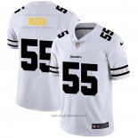 Maglia NFL Limited Pittsburgh Steelers Bush Team Logo Fashion Bianco