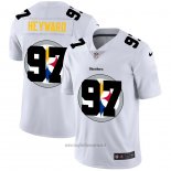 Maglia NFL Limited Pittsburgh Steelers Heyward Logo Dual Overlap Bianco