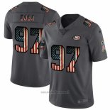 Maglia NFL Limited San Francisco 49ers Bosa Retro Flag Nero