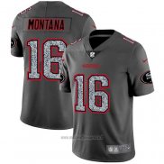 Maglia NFL Limited San Francisco 49ers Montana Static Fashion Grigio