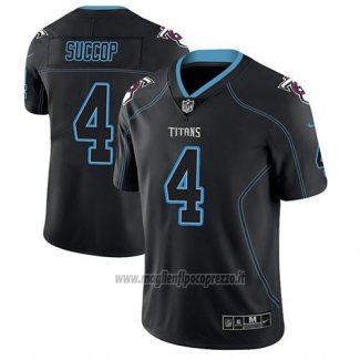 Maglia NFL Limited Tennessee Titans Ryan Succop Nero Color Rush 2018 Lights Out