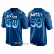 Maglia NFL Pro Bowl Carolina Panthers 59 Luke Kuechly NFC 2018 Blu