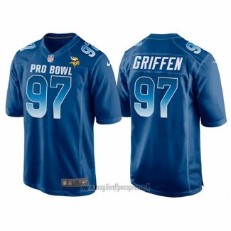 Maglia NFL Pro Bowl Minnesota Vikings 97 Everson Griffen NFC 2018 Blu