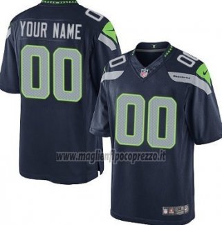Maglia NFL Seattle Seahawks Personalizzate Blu