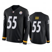 Maglia NFL Therma Manica Lunga Pittsburgh Steelers Devin Bush Nero