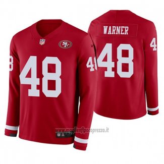 Maglia NFL Therma Manica Lunga San Francisco 49ers Fred Warner Rosso