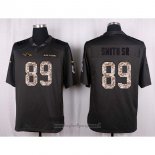Maglia NFL Anthracite Baltimore Ravens Smith Sr Apagado Salute To Service 2016 Grigio