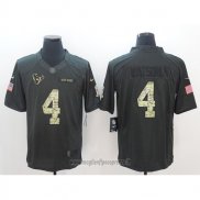 Maglia NFL Anthracite Houston Texans 4 Watson Nero