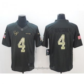 Maglia NFL Anthracite Houston Texans 4 Watson Nero